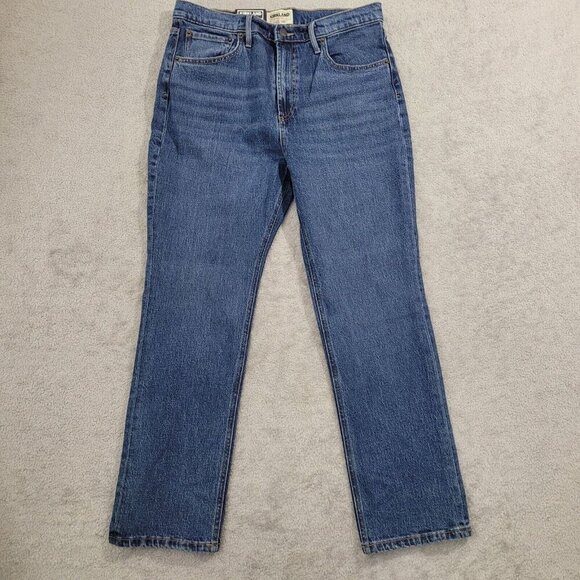 NEW Kirkland Signature Womens 10 High-Rise Straight Fit Jeans - Picture 1 of 7